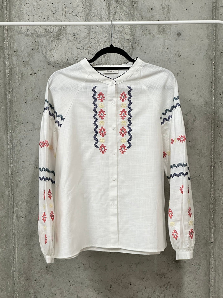 Bohemian-Bluse aus 100 % Baumwolle (38/42)