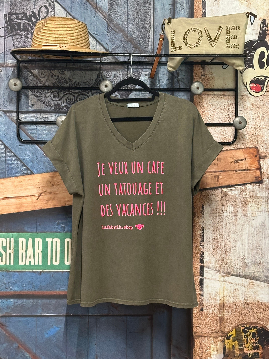 T-shirt "Charlie" oversize "je veux...." (42/46) MADE IN ITALY
