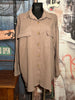 Veste 100% coton taupe "Ailes d'ange" +size