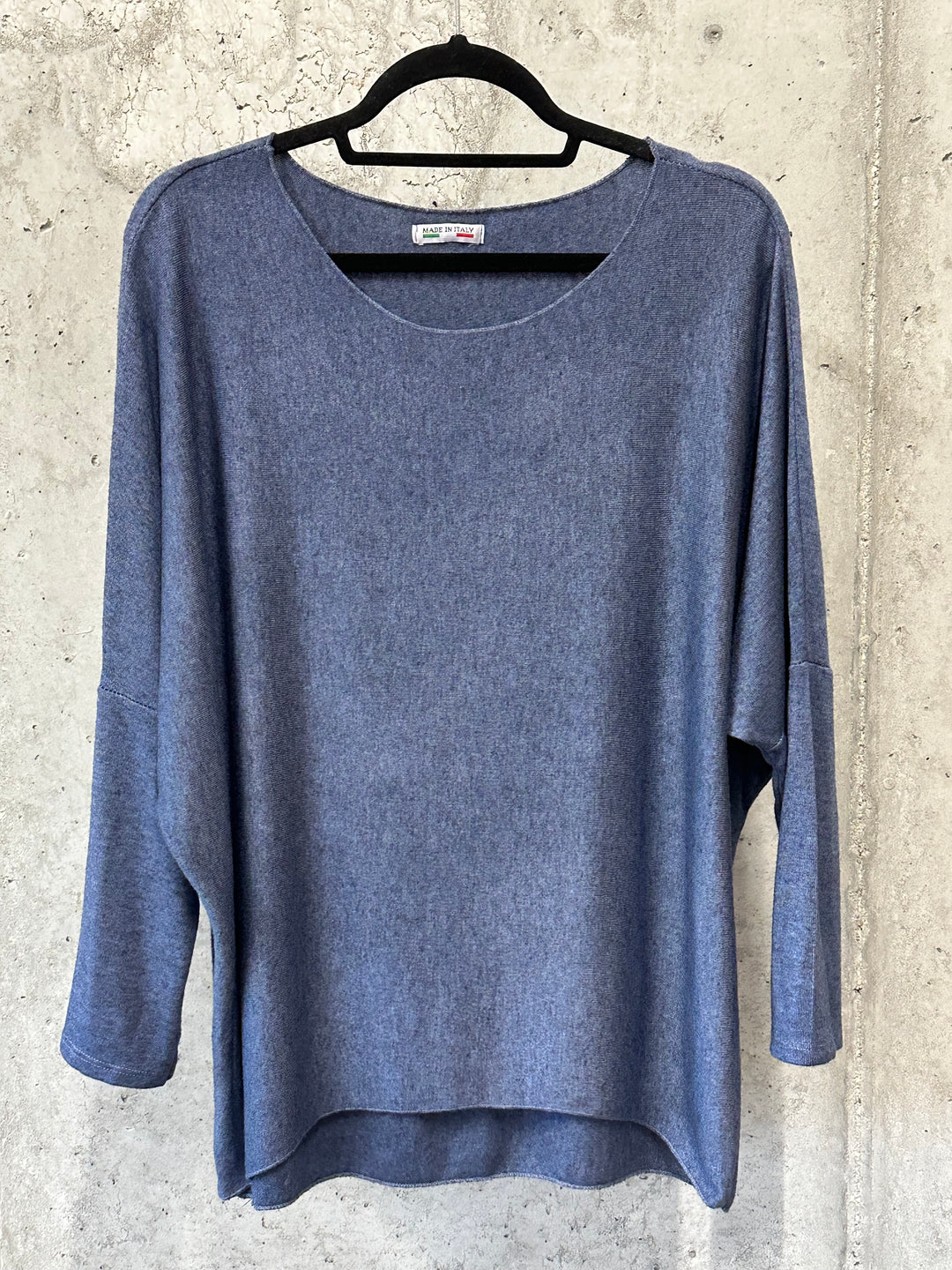 Fließender Rundhalspullover & Basic in sommerlichen Farben (38/42) MADE IN 🇮🇹