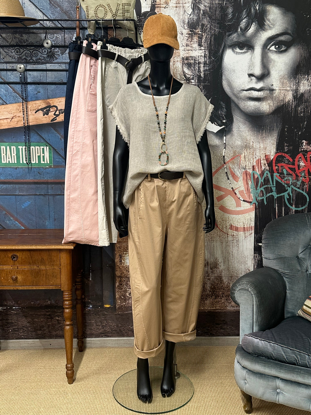 Pantalon "ballon" taille élastique (40/44) MADE IN ITALY