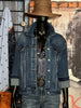 Veste en jean + size "Skull"