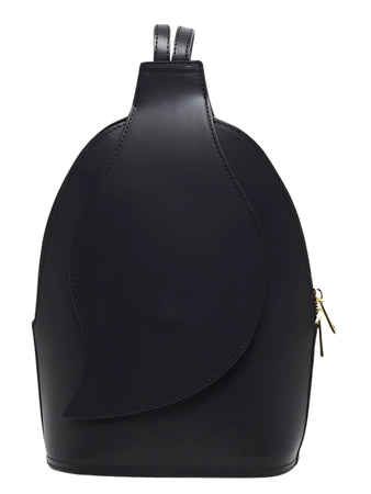 Sac à dos en cuir noir