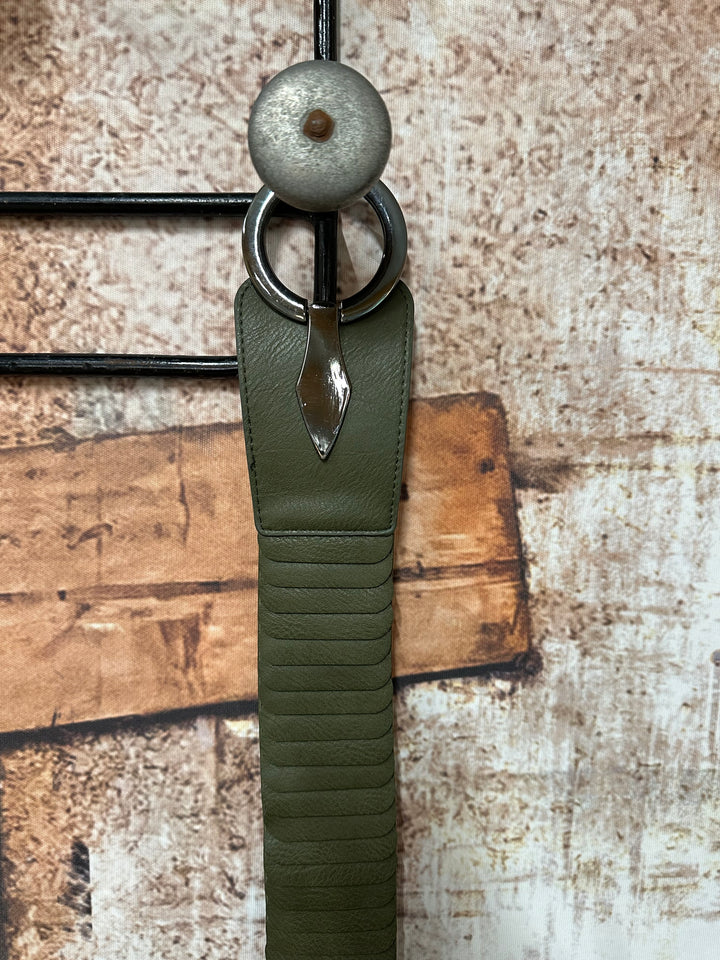 Ceinture élastique boucle anthracite