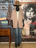 Veste 100% coton taupe "Ailes d'ange" +size