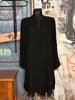 Robe/chemise 100% viscose noire