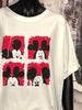 Langes T-Shirt + SIZE 100% Baumwolle "Mickey" ecru