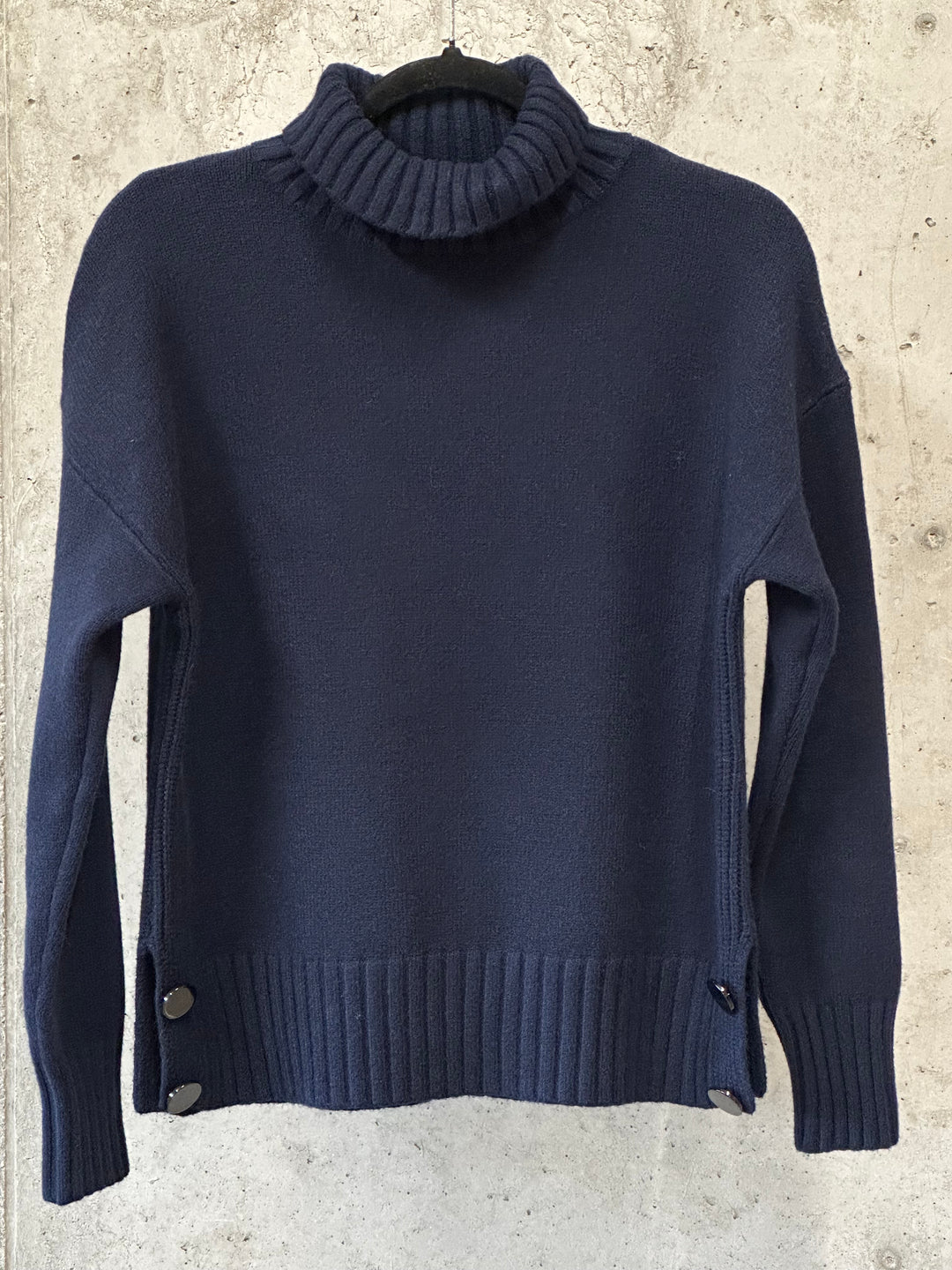 Pullover mit Schornsteinkragen & Knöpfen (36/40)