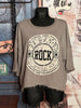 Pull  "Rock" 100% coton beige