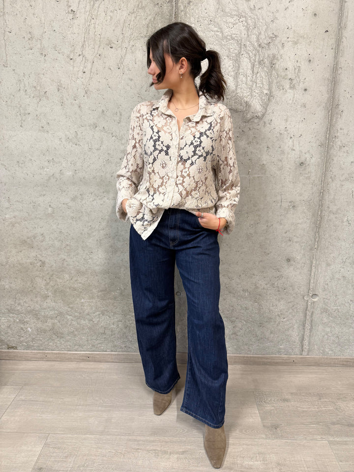 Chemisier 100% dentelle florale (38/42) MADE IN ITALY