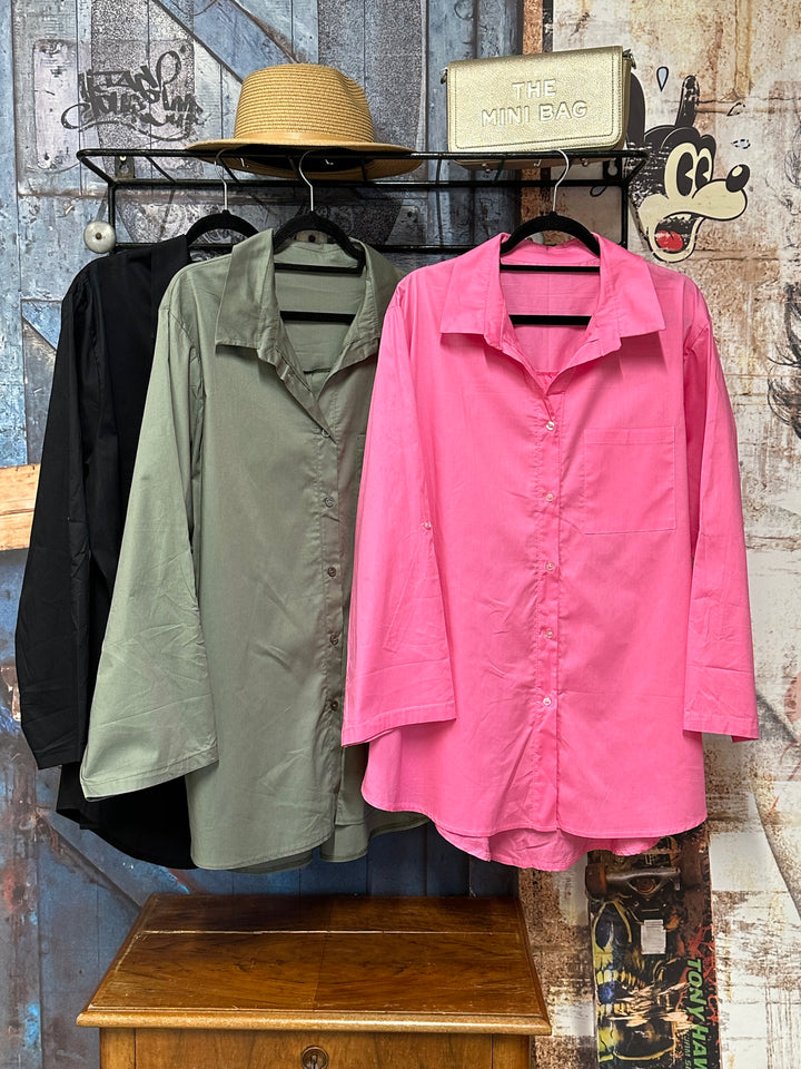 Langes Hemd aus 100 % Baumwolle (42/46) MADE IN ITALY