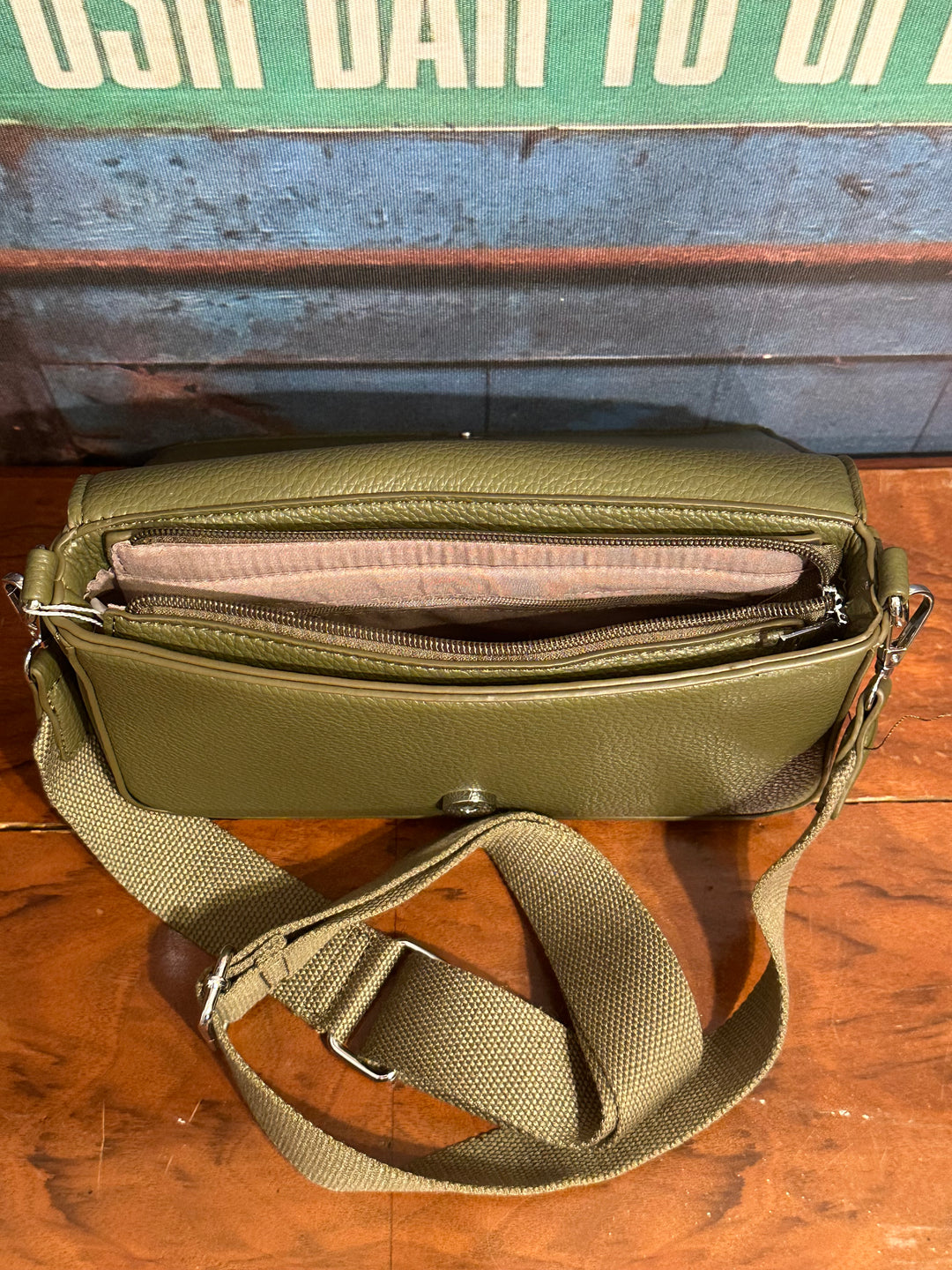 Schultertasche "THE MINI BAG" khaki