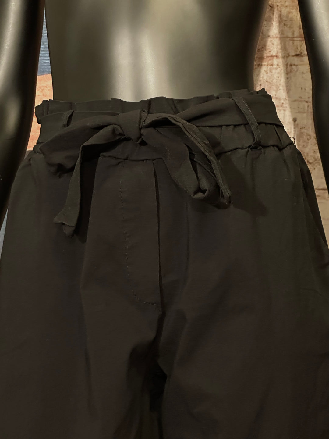 Pantalon stretch + size taille élastique noir (44/46)
