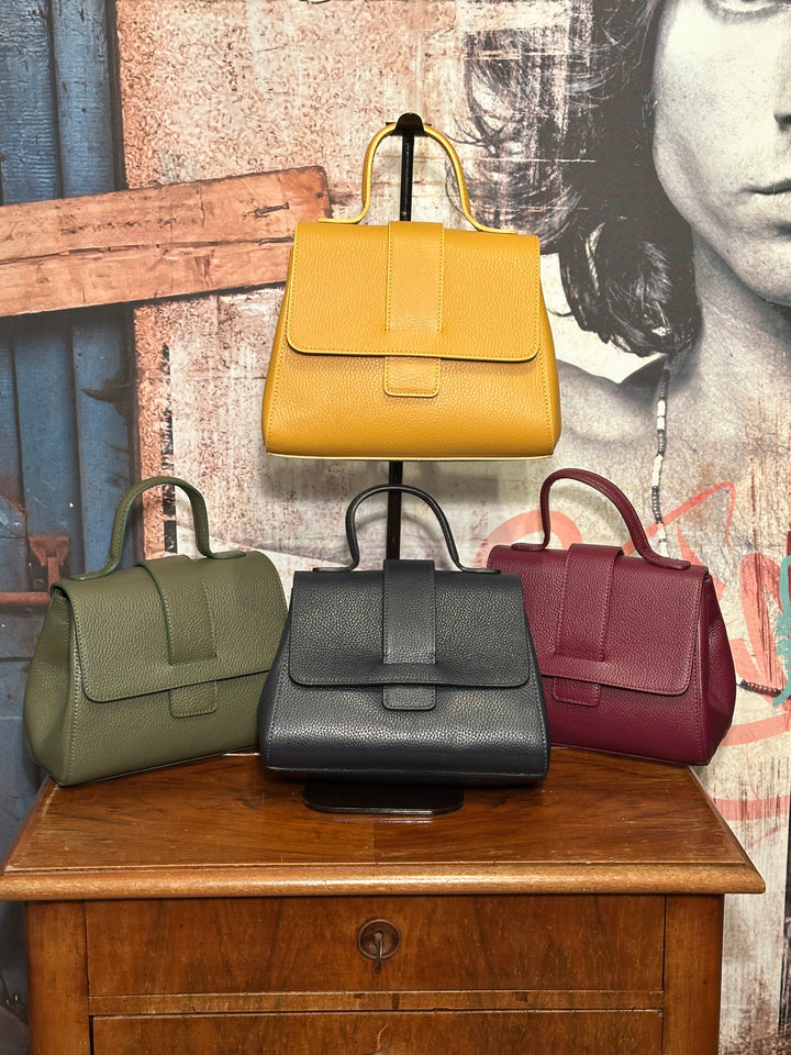 Sac à main en cuir grainé MADE IN 🇮🇹