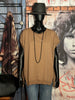 Sweatshirt mit kurzen Ärmeln +size camel