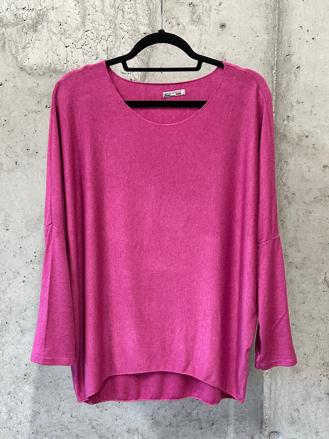 Fließender Rundhalspullover & Basic in sommerlichen Farben (38/42) MADE IN 🇮🇹