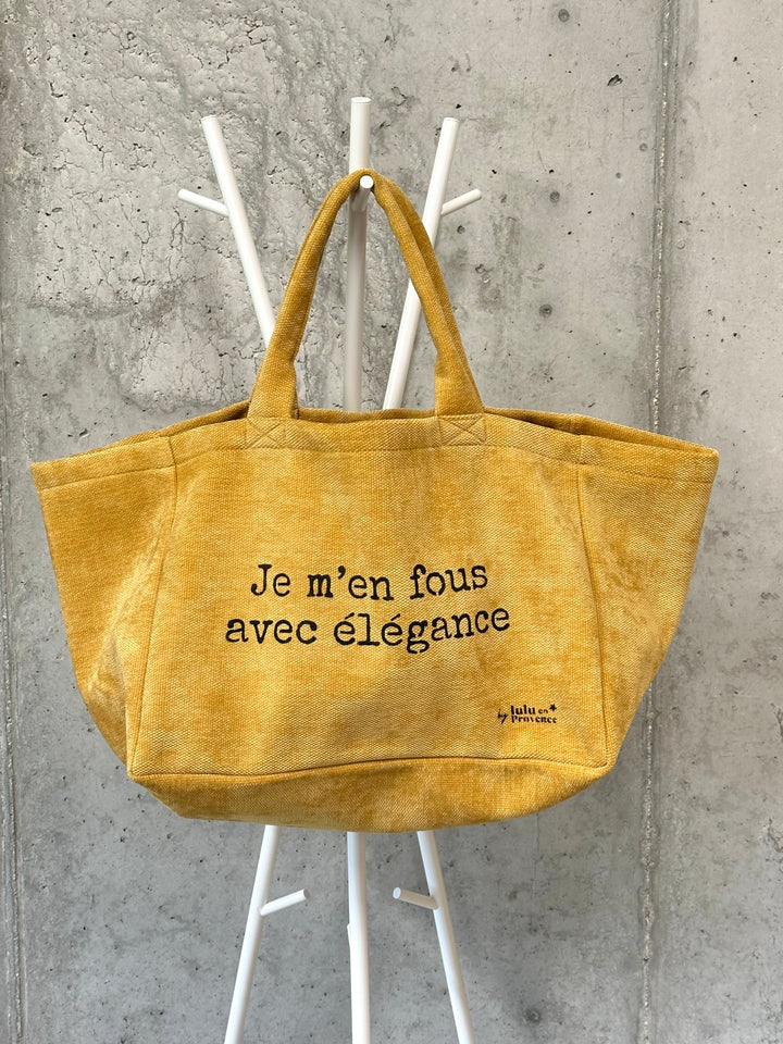 Sac/cabas Lulu "Je m'en fous avec élégance" 100% 🇫🇷