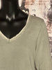 Kleiner Vintage-Pullover in Khaki