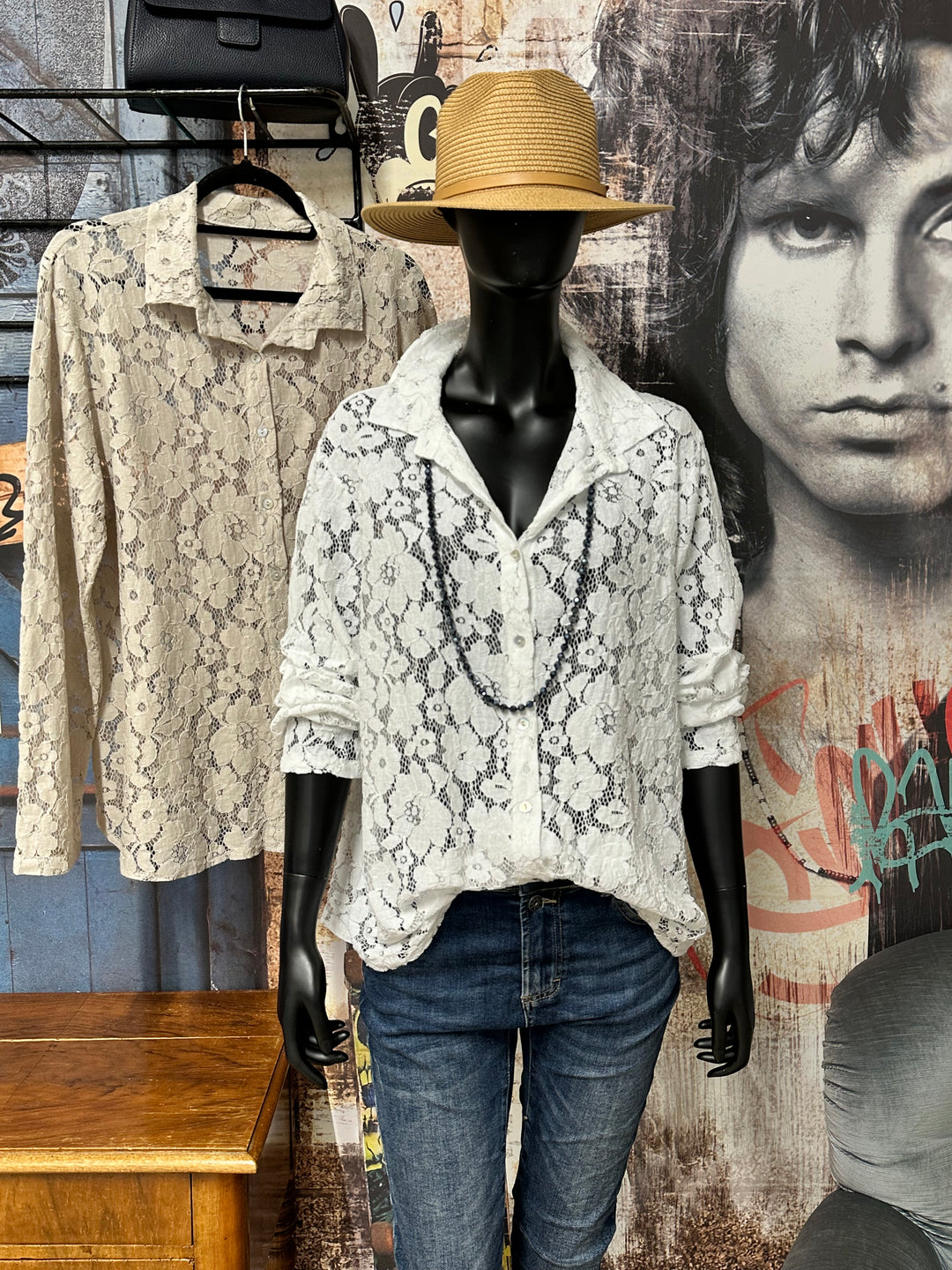 Chemisier 100% dentelle florale (38/42) MADE IN ITALY