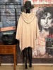 Poncho mit Kapuze "Banditas" ultra looké & oversize beige