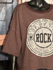 Pullover "Rock" 100% Baumwolle choco