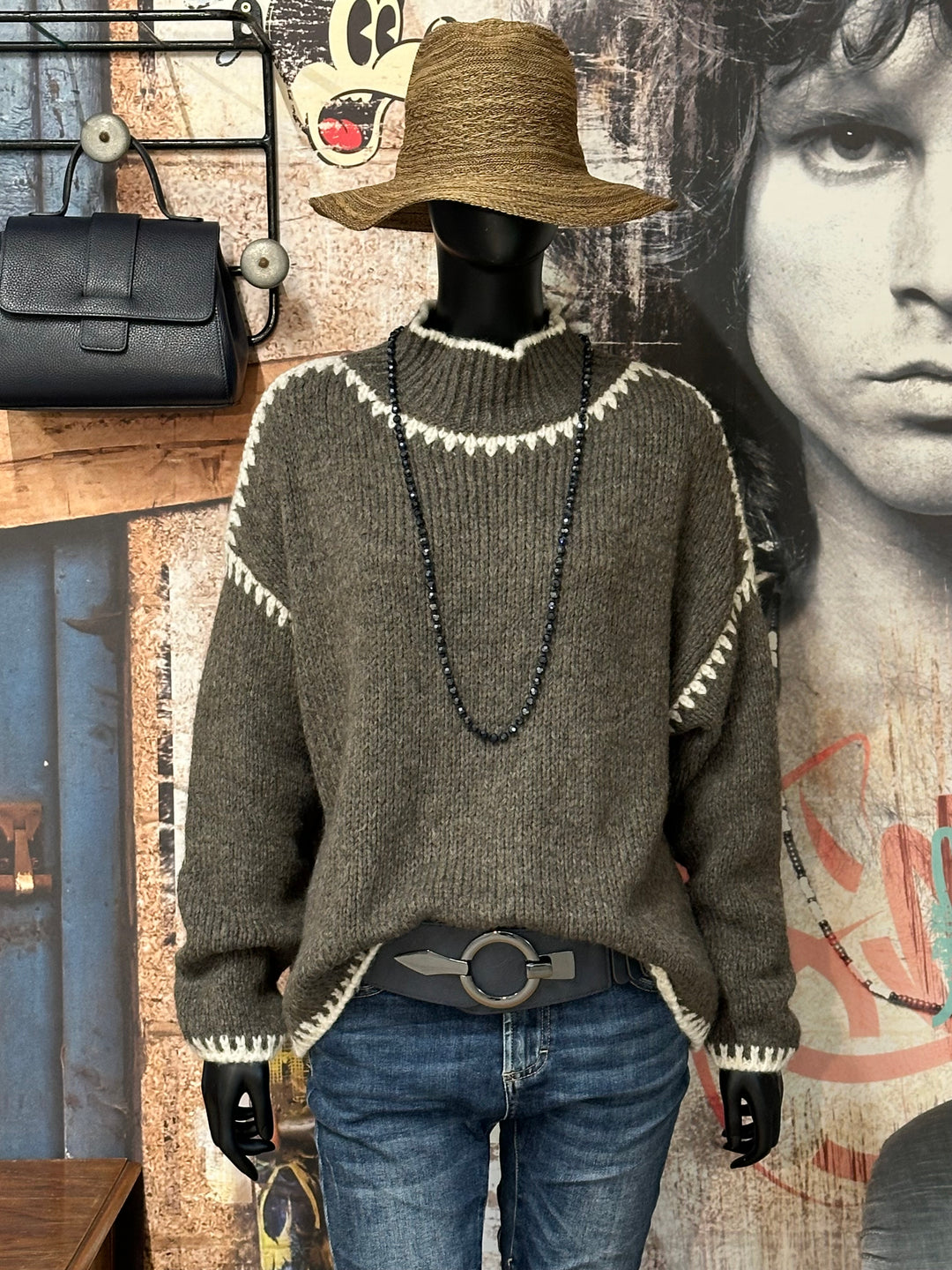 Strickpullover im "Norweger"-Stil (38/44) MADE IN 🇮🇹