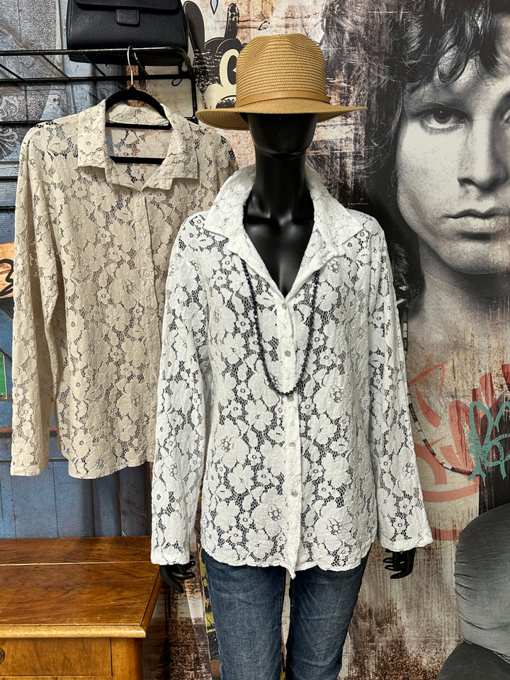 Chemisier 100% dentelle florale (38/42) MADE IN ITALY