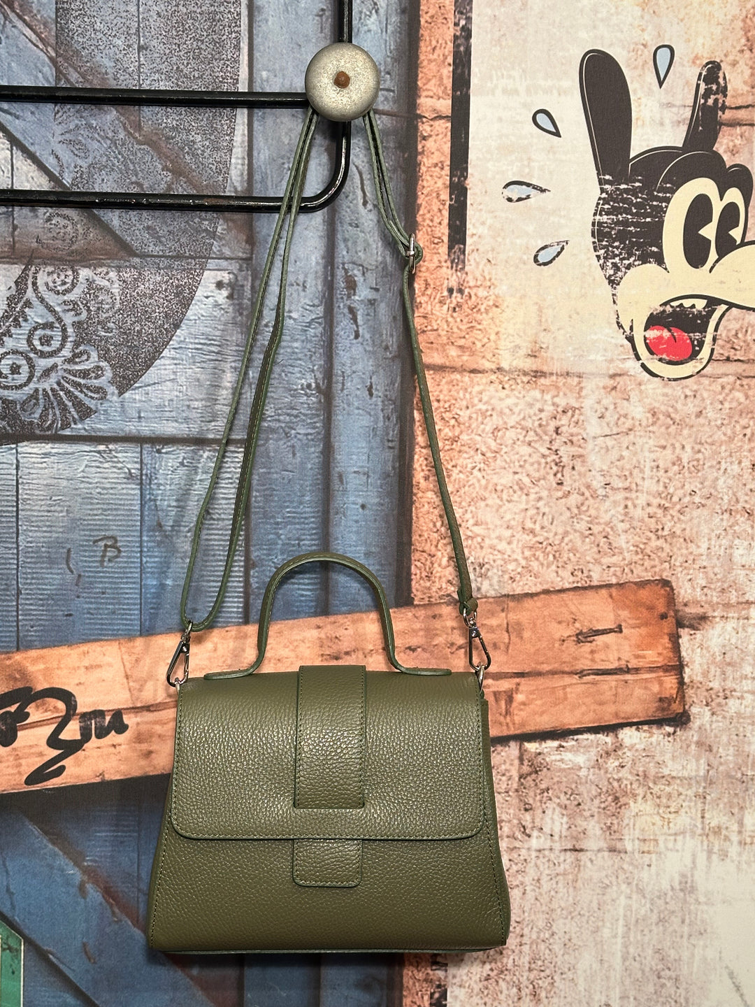 Sac à main en cuir grainé MADE IN 🇮🇹