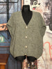 Cardigan bouclette + SIZE vert sauge