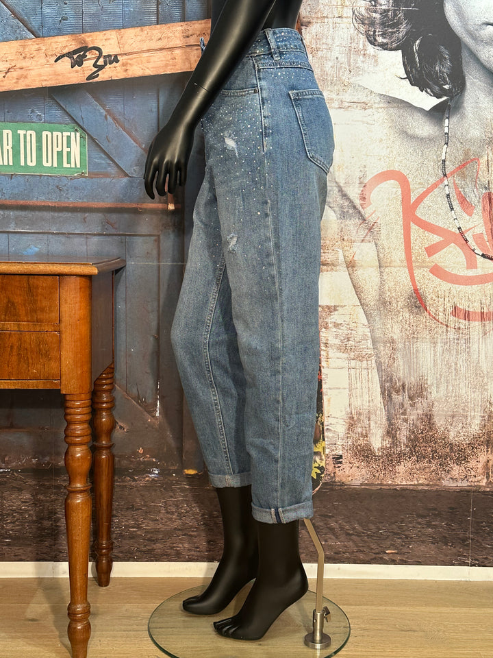 Jeans MOM "strass" medium blue used