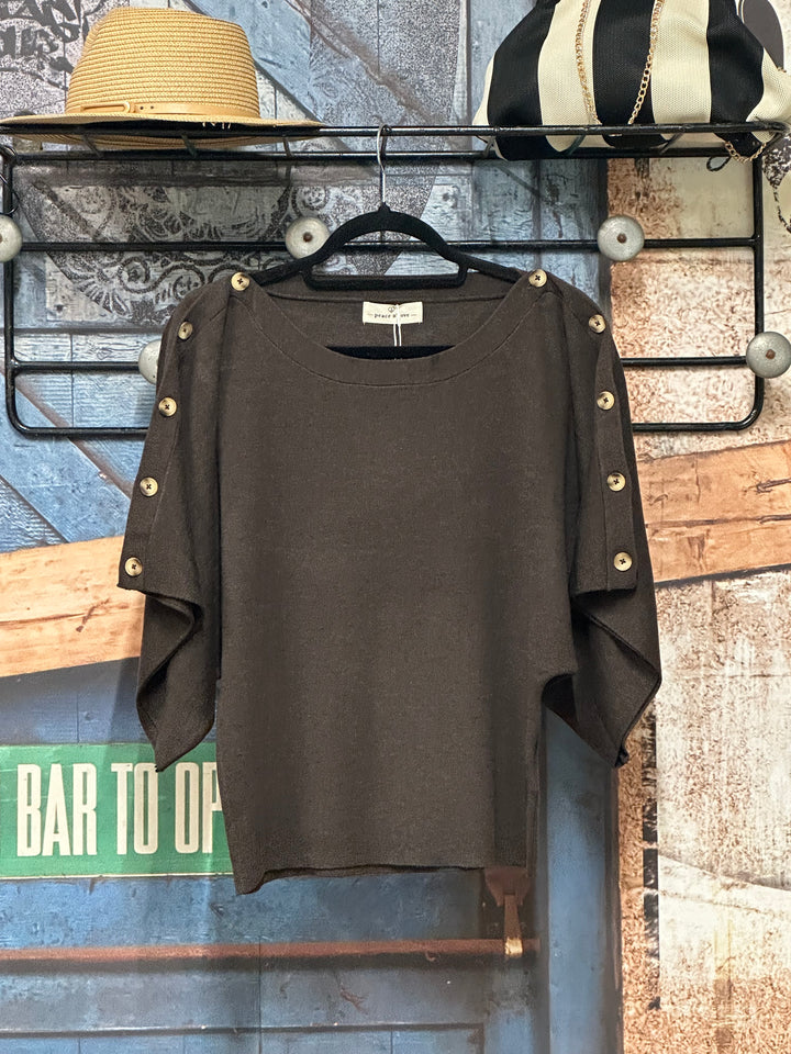 Pull "Cléa" col bateau &amp; bouton (38/42)