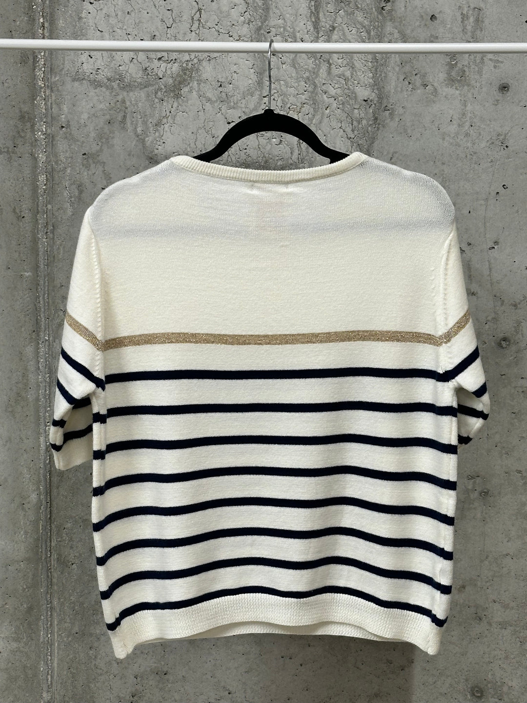 Kurzärmeliger Pullover „Les copines c’est la life“ (36/40) MADE IN ITALY