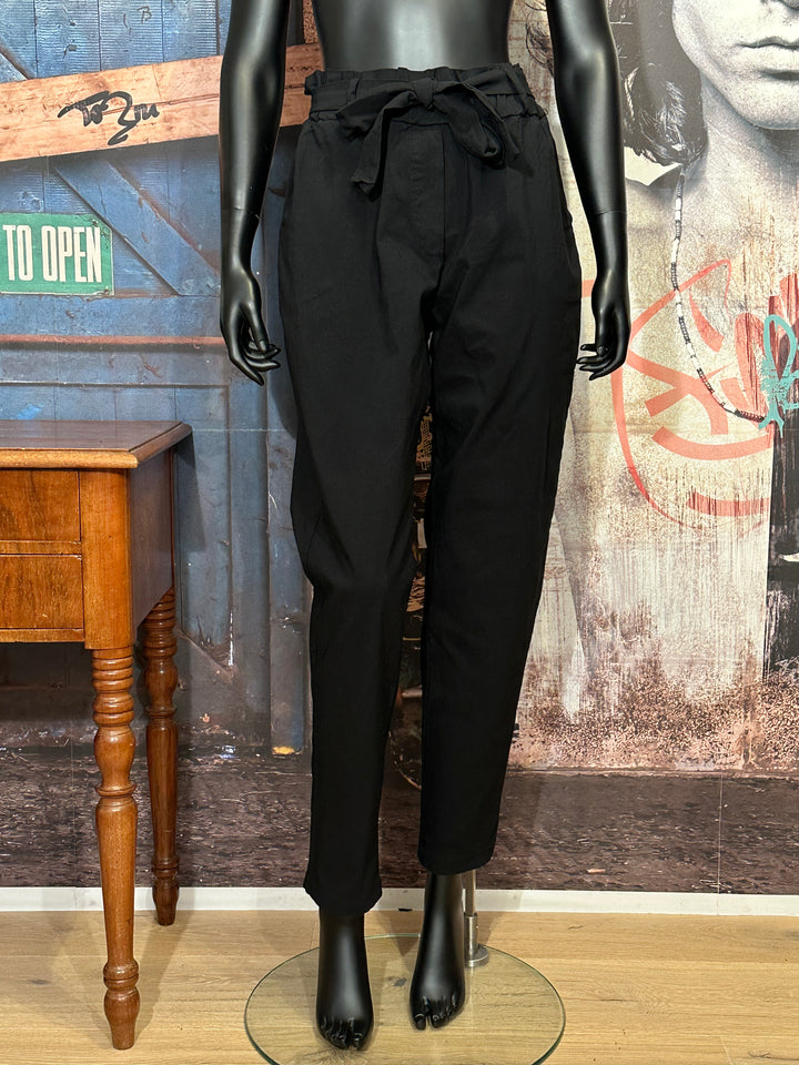 Pantalon stretch + size taille élastique noir (44/46)