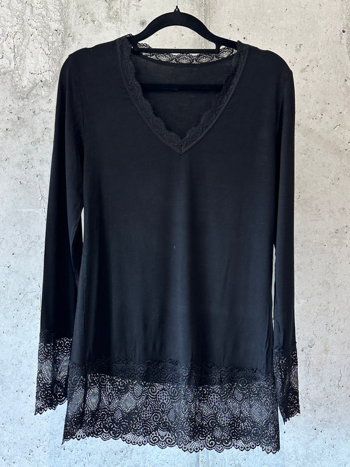 Sous-pull manches longues dentelle 36/42 MADE IN 🇮🇹