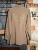 Veste 100% coton taupe "Ailes d'ange" +size