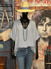 Blouse + size lin & coton bleu ciel