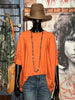 Pull uni col rond + size mandarine