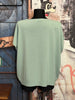 T-shirt ultra fluide col V menthe