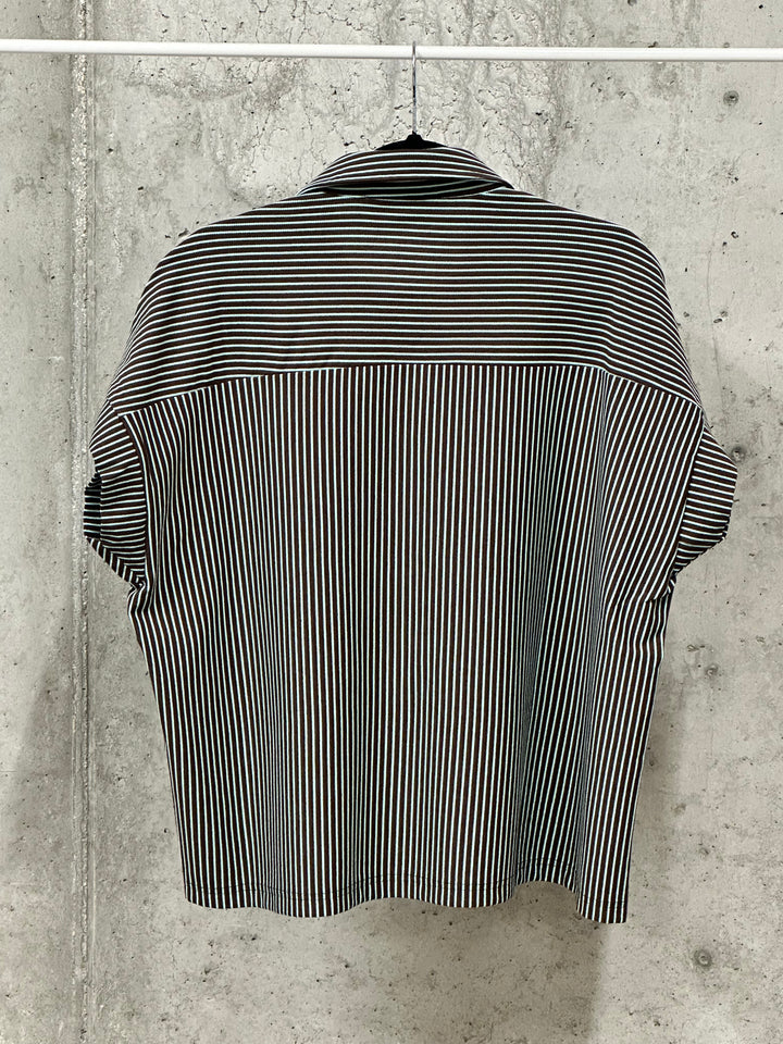 Oversize-Poloshirt mit Streifen (38/44)