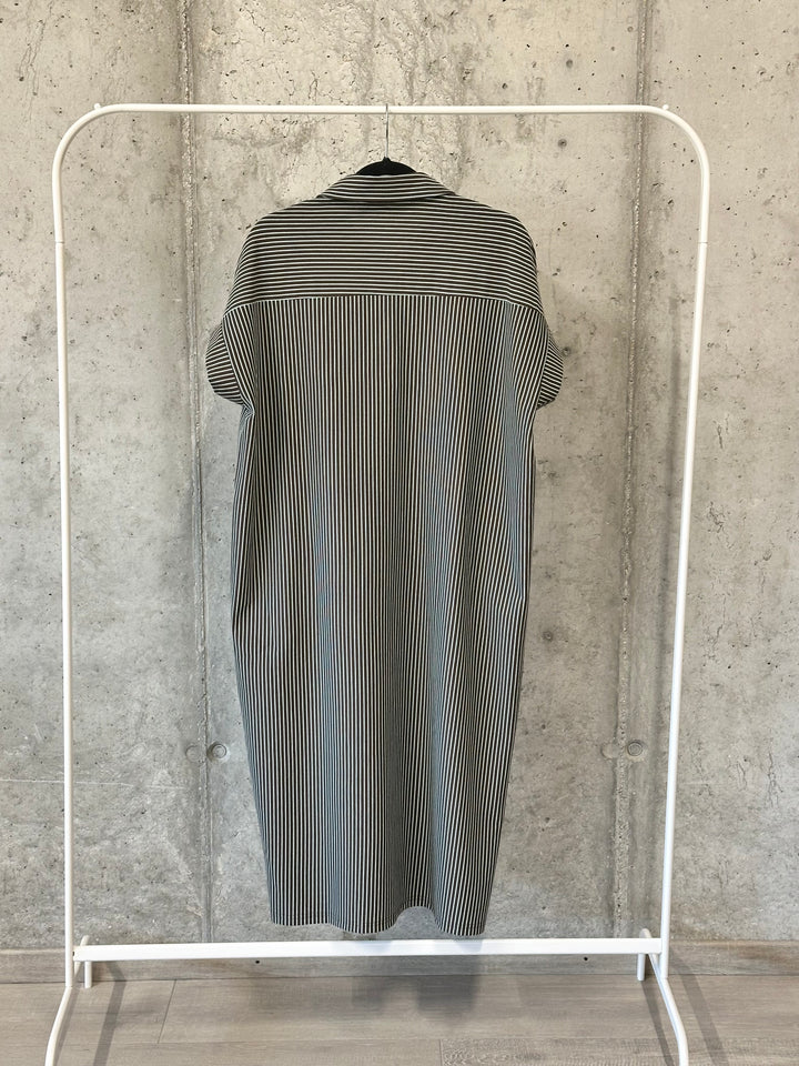 Oversize-Polo-Kleid mit Streifen (38/44)