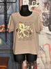 T-Shirt mit Rundhalsausschnitt beige