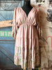 Kleid rosa Vintage exotisches Muster