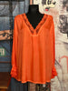 Top viscose & soie + SIZE orange