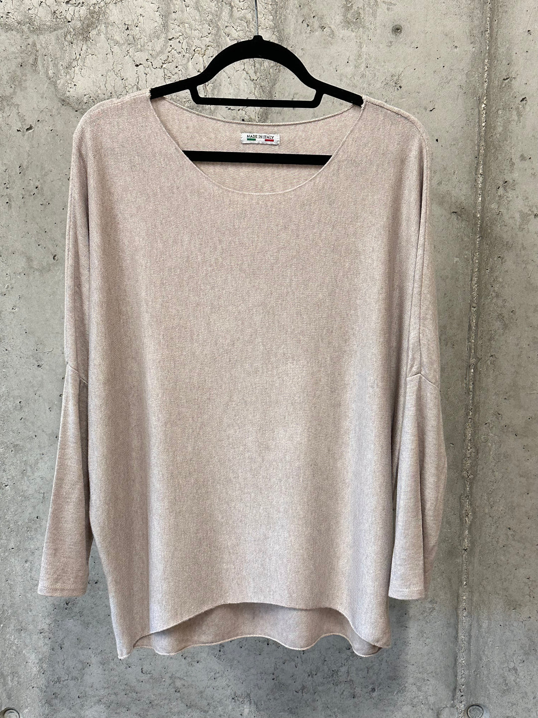 Fließender Rundhalspullover & Basic in sommerlichen Farben (38/42) MADE IN 🇮🇹