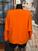 Weicher Pullover "Oui mais non" orange