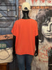 T-shirt basic + size 100% coton col V corail