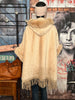 Poncho cocooning camel clair