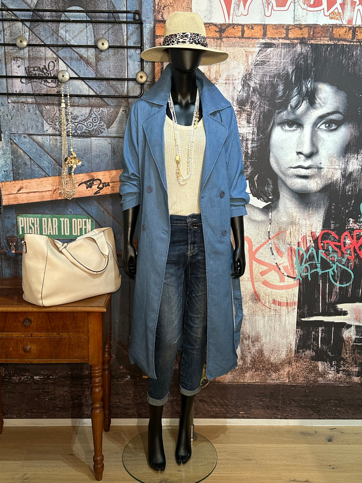 Trenchcoat light blue