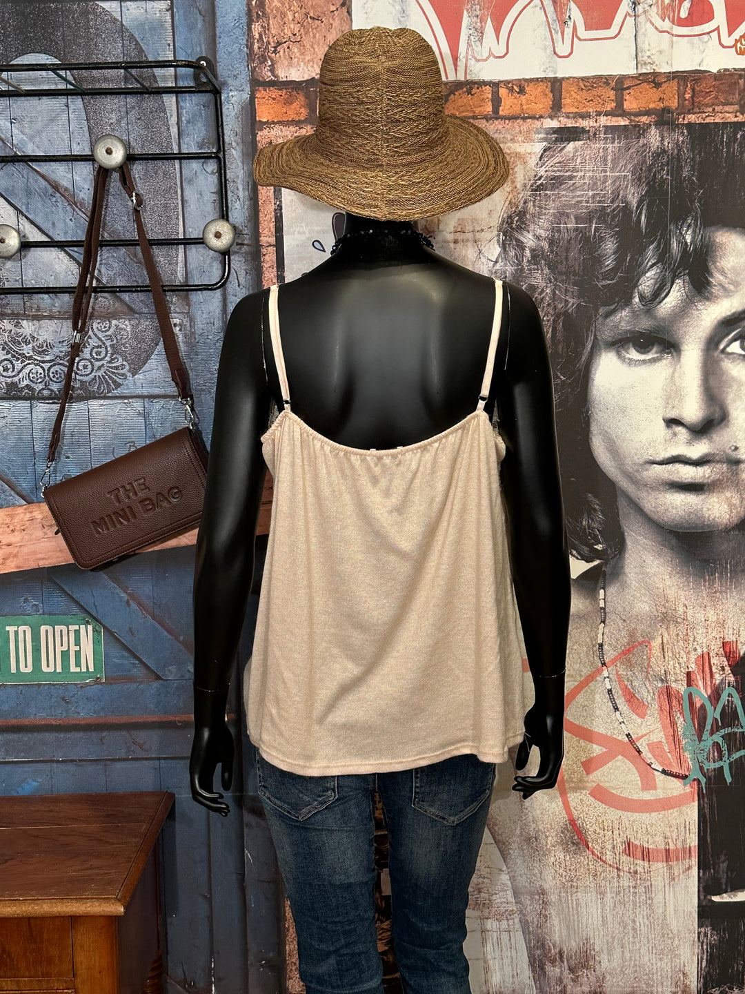 Caraco + size Spitze beige (42/46)