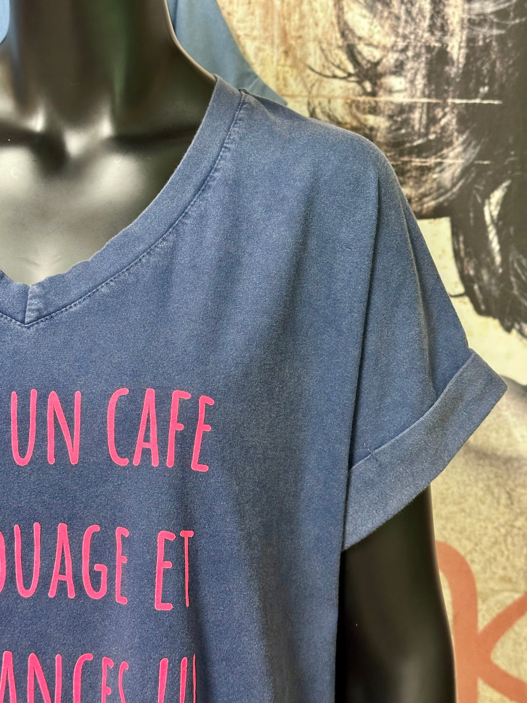 T-shirt "Charlie" oversize "je veux...." (42/46) MADE IN ITALY